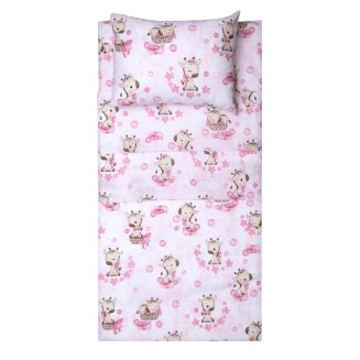 Σεντόνια Σετ Λίκνου 80x100 Viopros Λούσυ